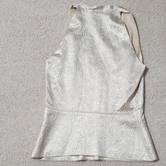 Tahari Silk Metallic Top - Picture 3 of 7